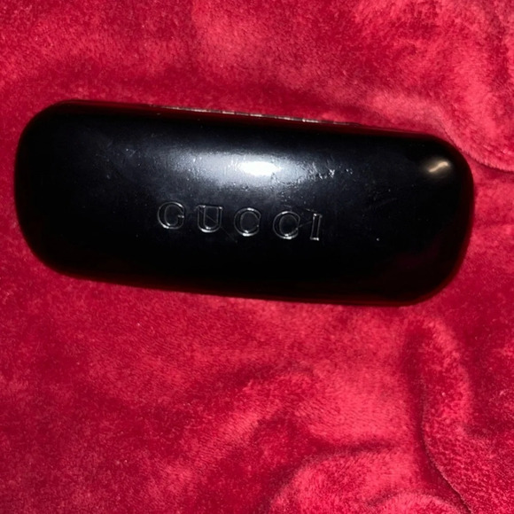 Authentic  Gucci Black leather Sunglasses case - Picture 4 of 11